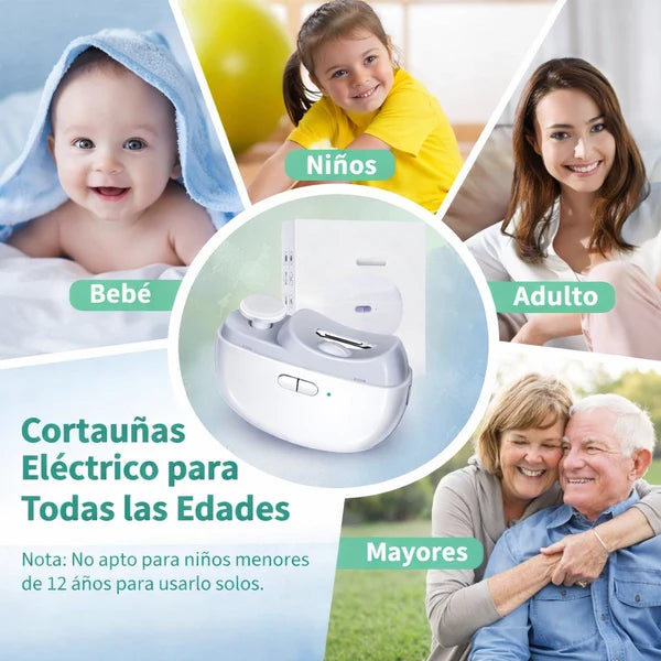 Cortaúñas y Pulidor Eléctrico 3 en 1