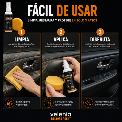 Spray Restaurador e Limpador para Carro