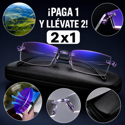 aGafa Multifocales 2 en 1 con Protección contra Luz Azul